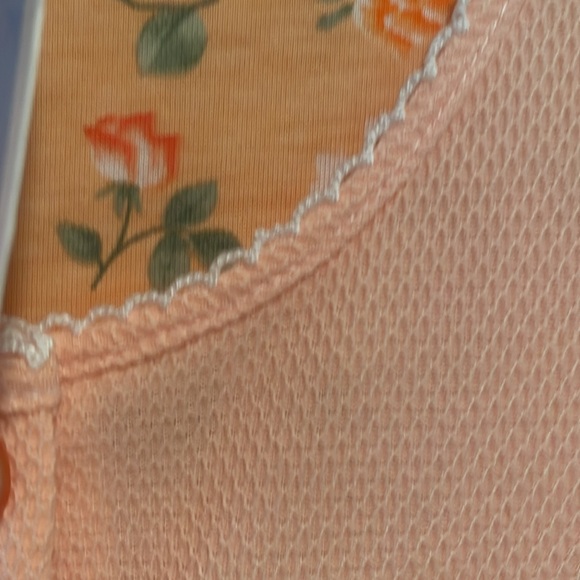 NWT Nuit Magique peach color button down short sleeve robe size L - Picture 7 of 11